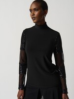 Joseph Ribkoff Mock Neck Fitted Top