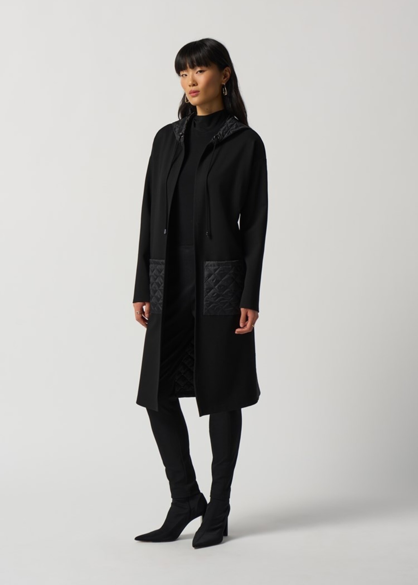 Joseph Ribkoff Quilted Hooded Jacket