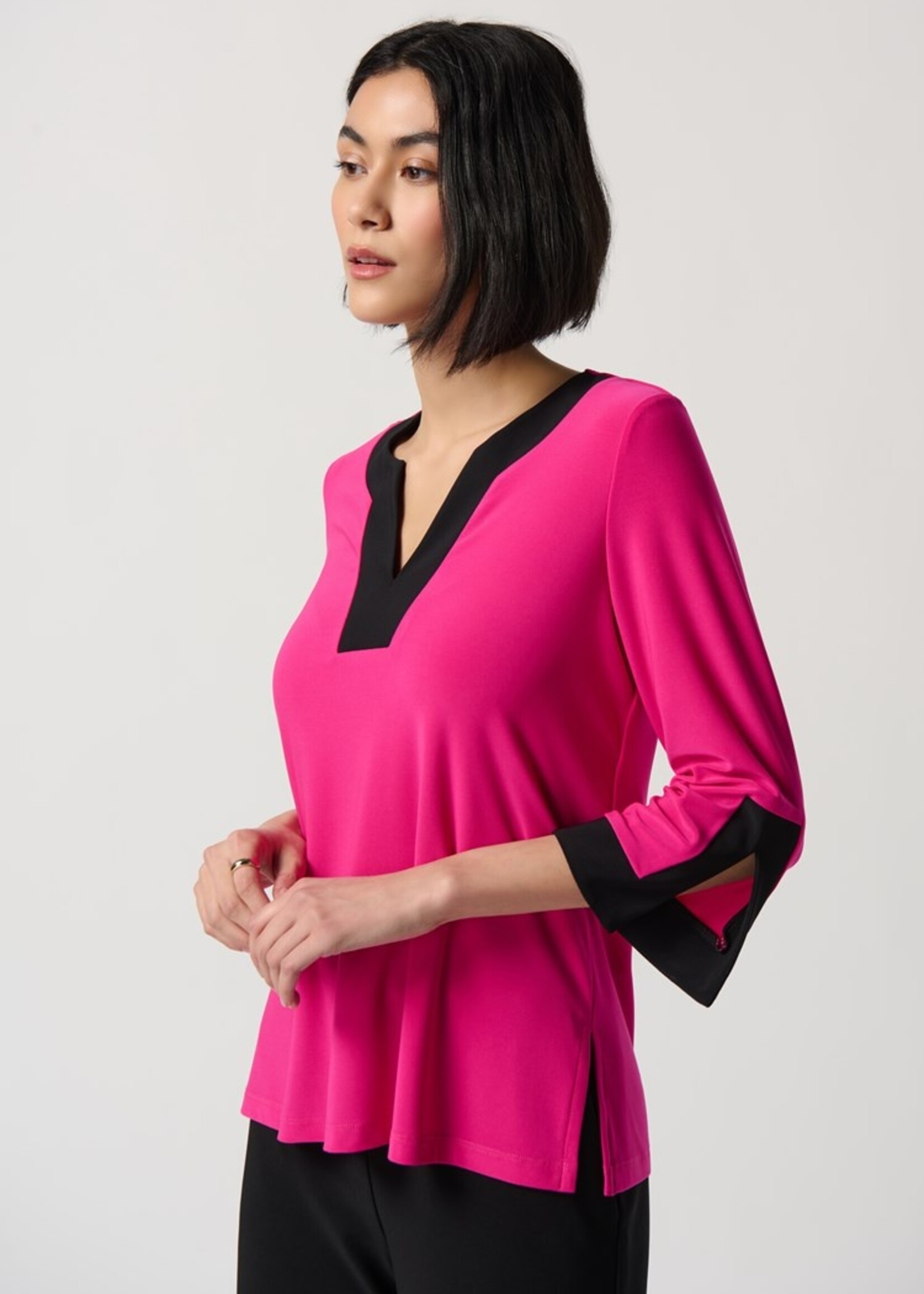 Joseph Ribkoff Silky Knit Color-Block Top