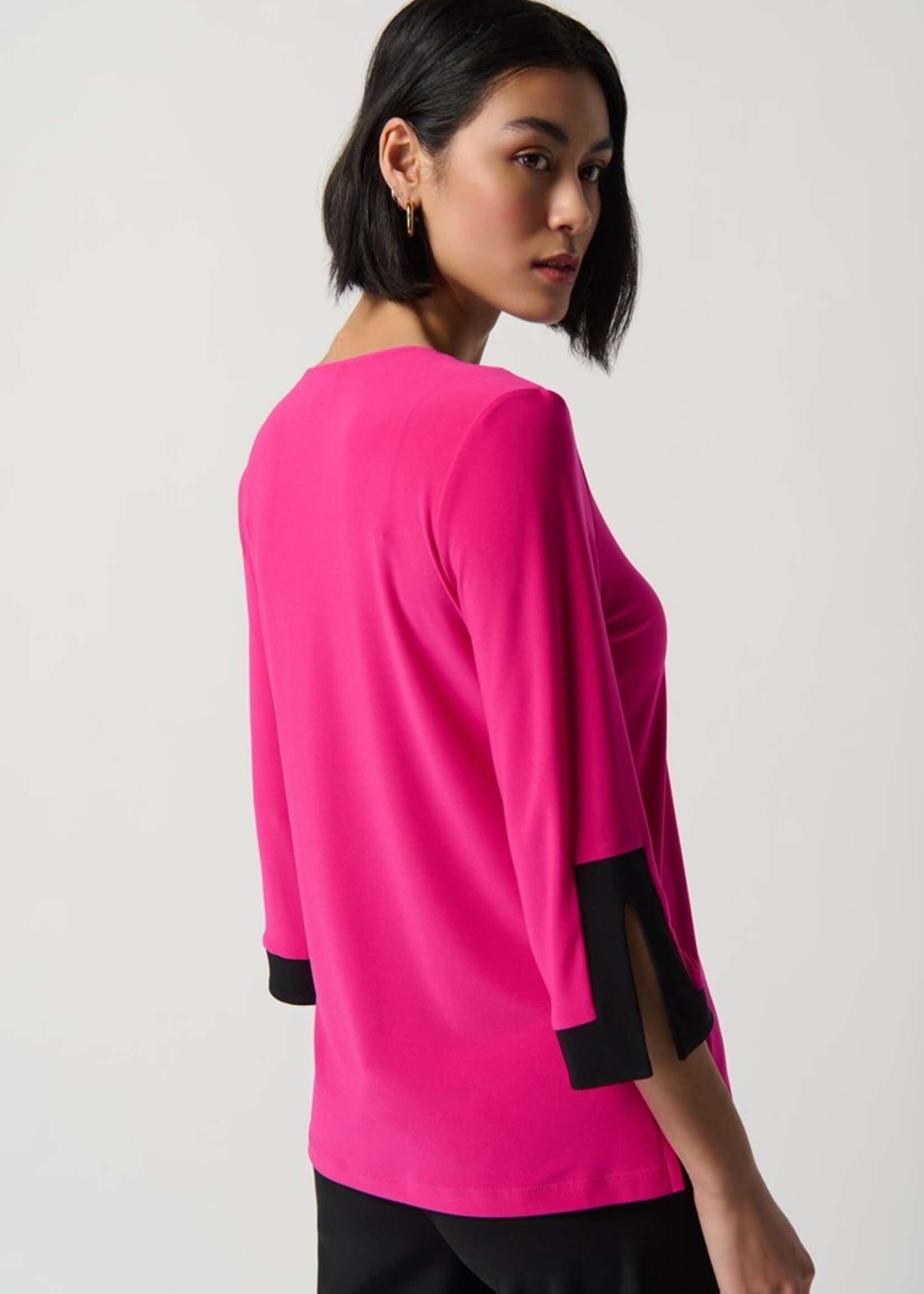 Joseph Ribkoff Silky Knit Color-Block Top