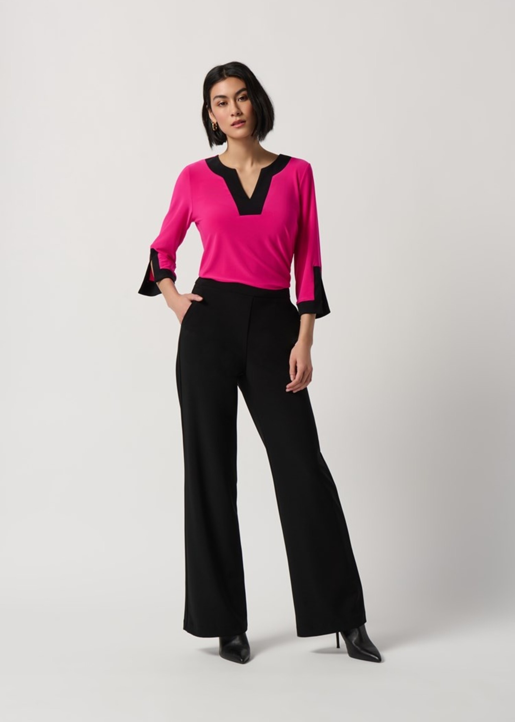 Joseph Ribkoff Silky Knit Color-Block Top