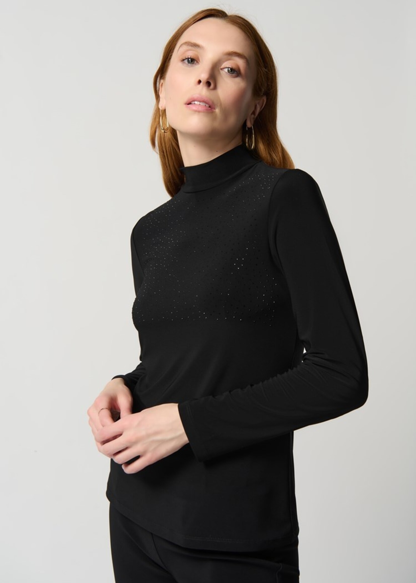 Joseph Ribkoff Silky Knit Long Sleeve Mock Neck Top