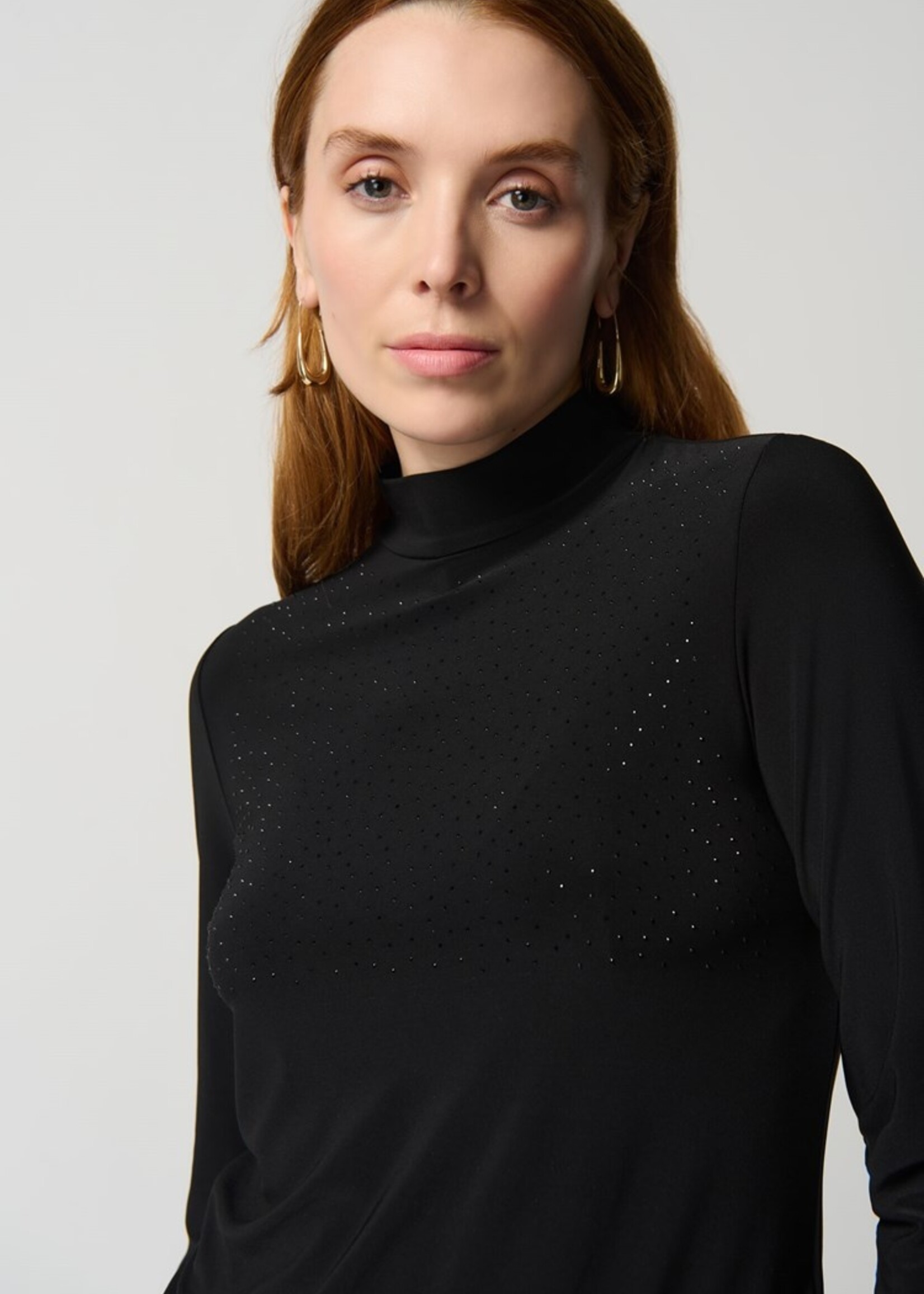 Joseph Ribkoff Silky Knit Long Sleeve Mock Neck Top