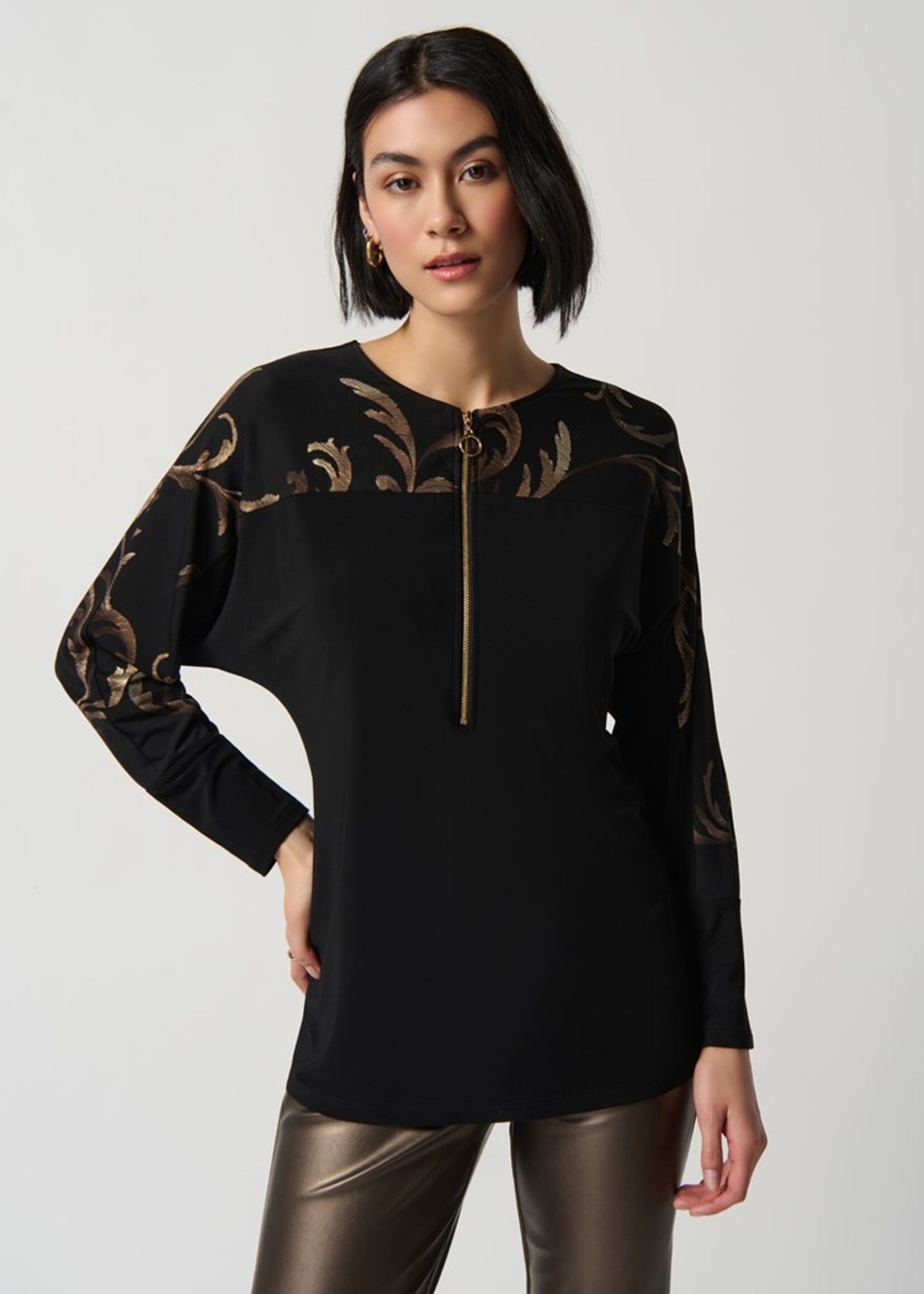 Joseph Ribkoff Dolman Sleeve Flared Tunic