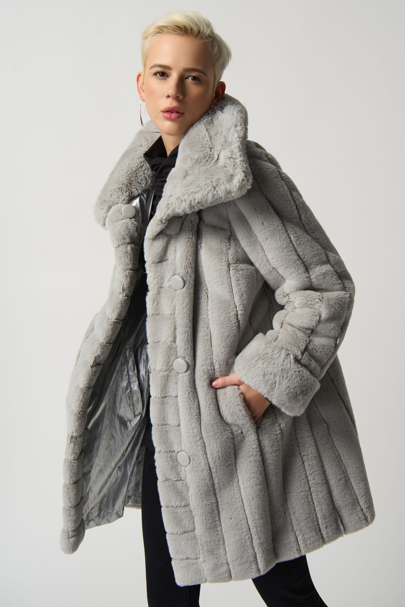 Faux Fur Reversible Puffer Coat Addicted Chic