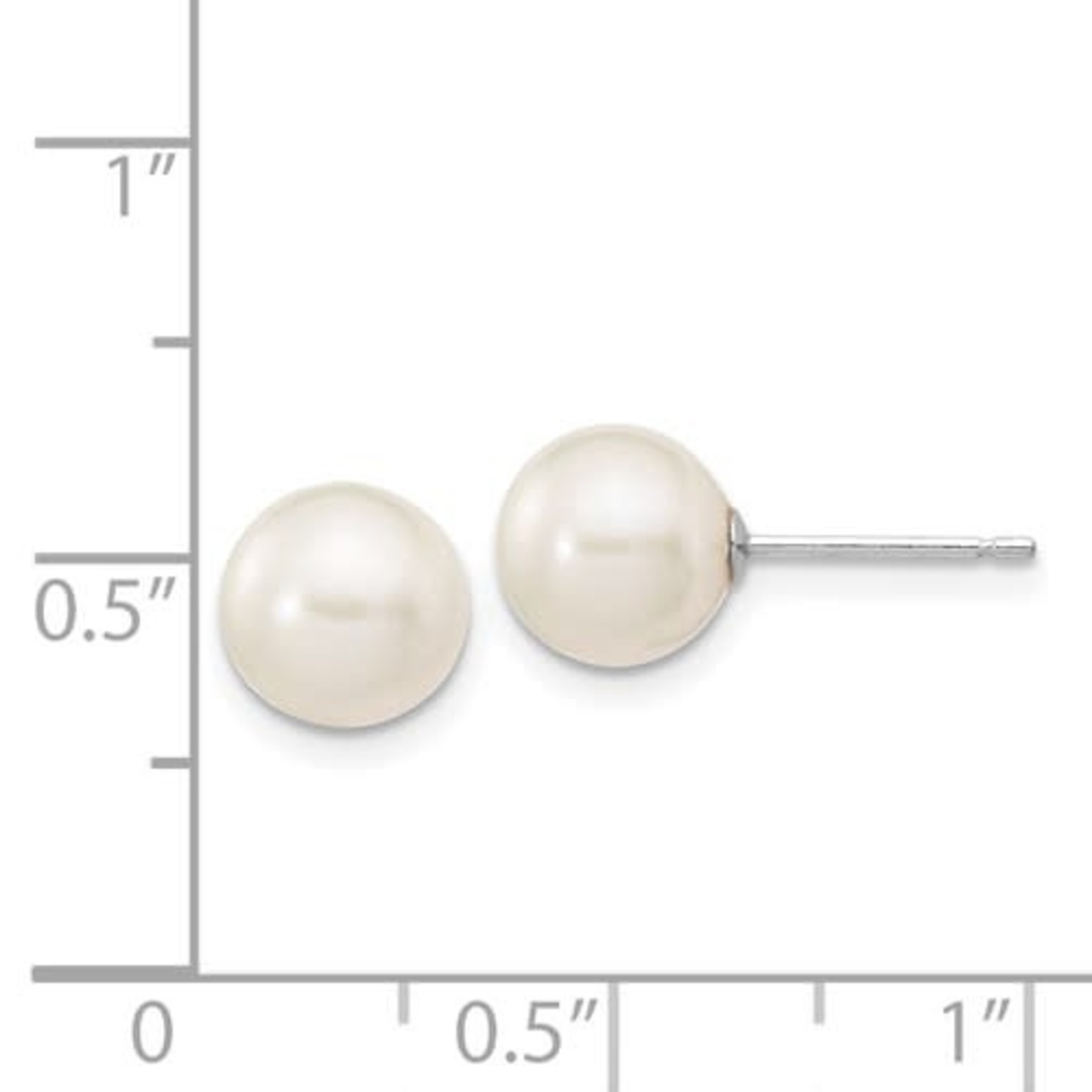 This Is Life White Cultured 7-8mm Pearl Earrings