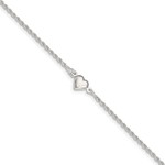 This Is Life Puffed Heart Anklet - This Is Life