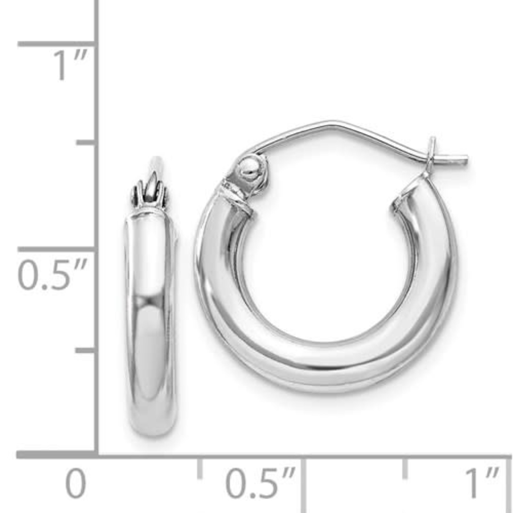 This Is Life Classic 3mm Round Hoop Earrings