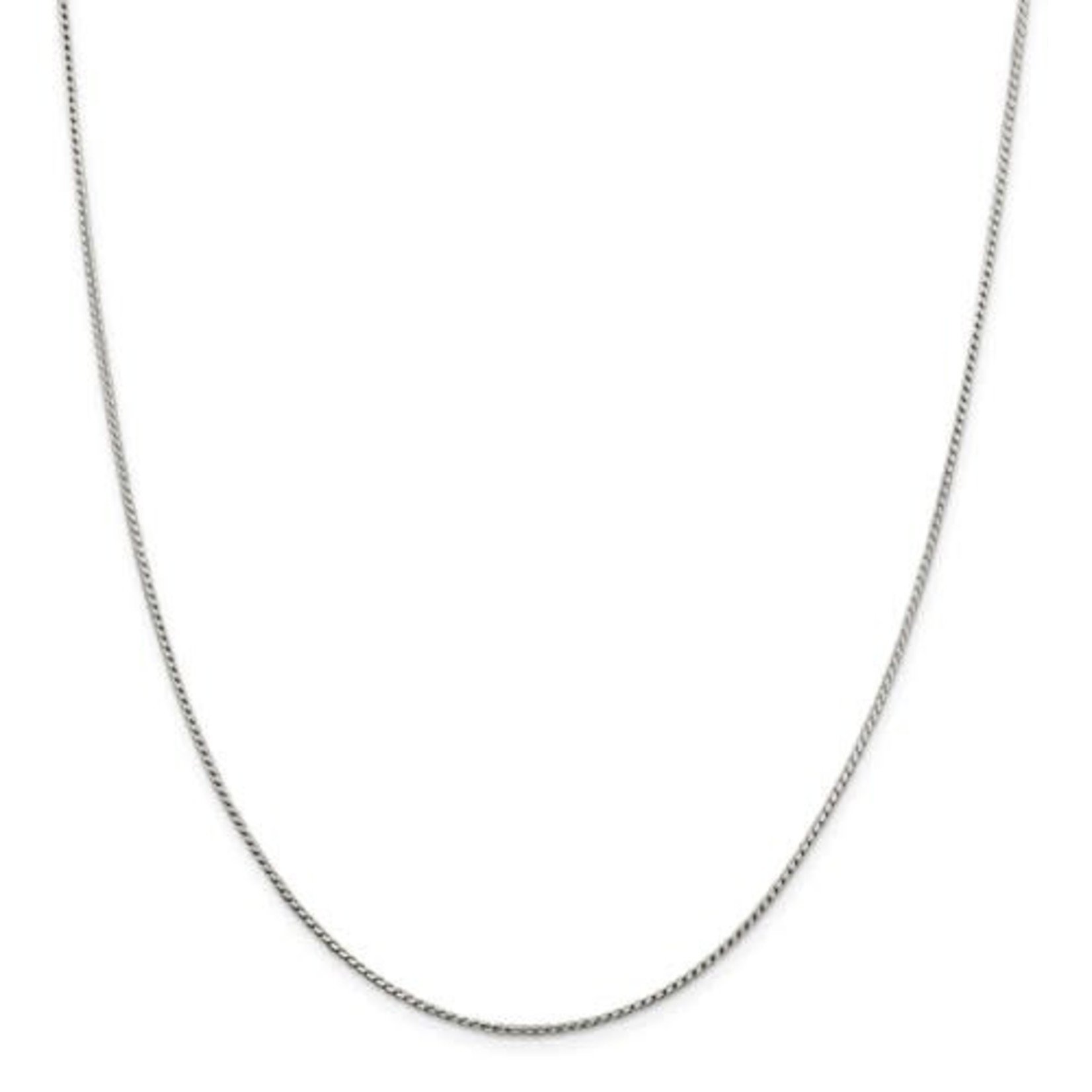 This Is Life Round Franco Sterling Silver Chain - 18"