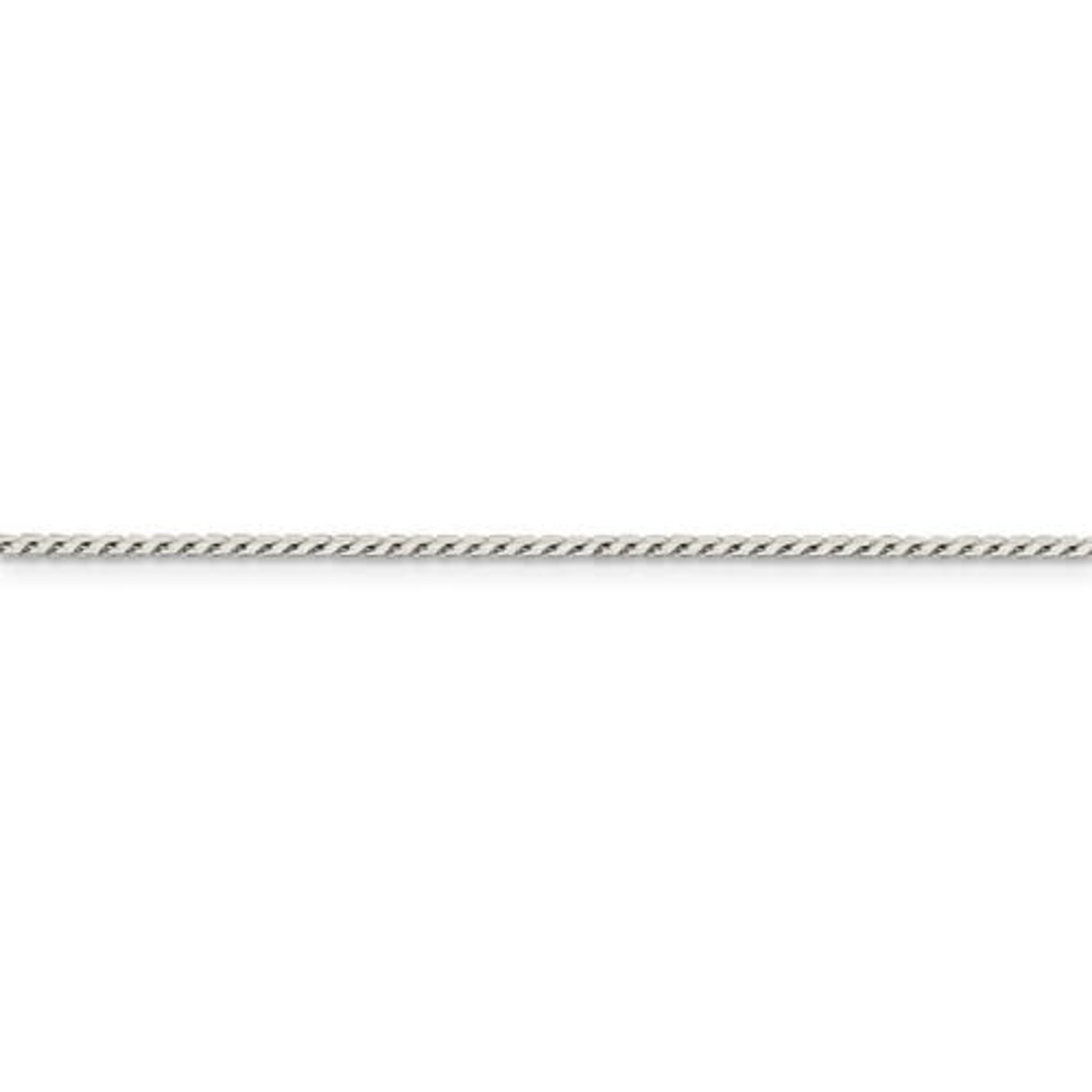This Is Life Round Franco Sterling Silver Chain - 18"
