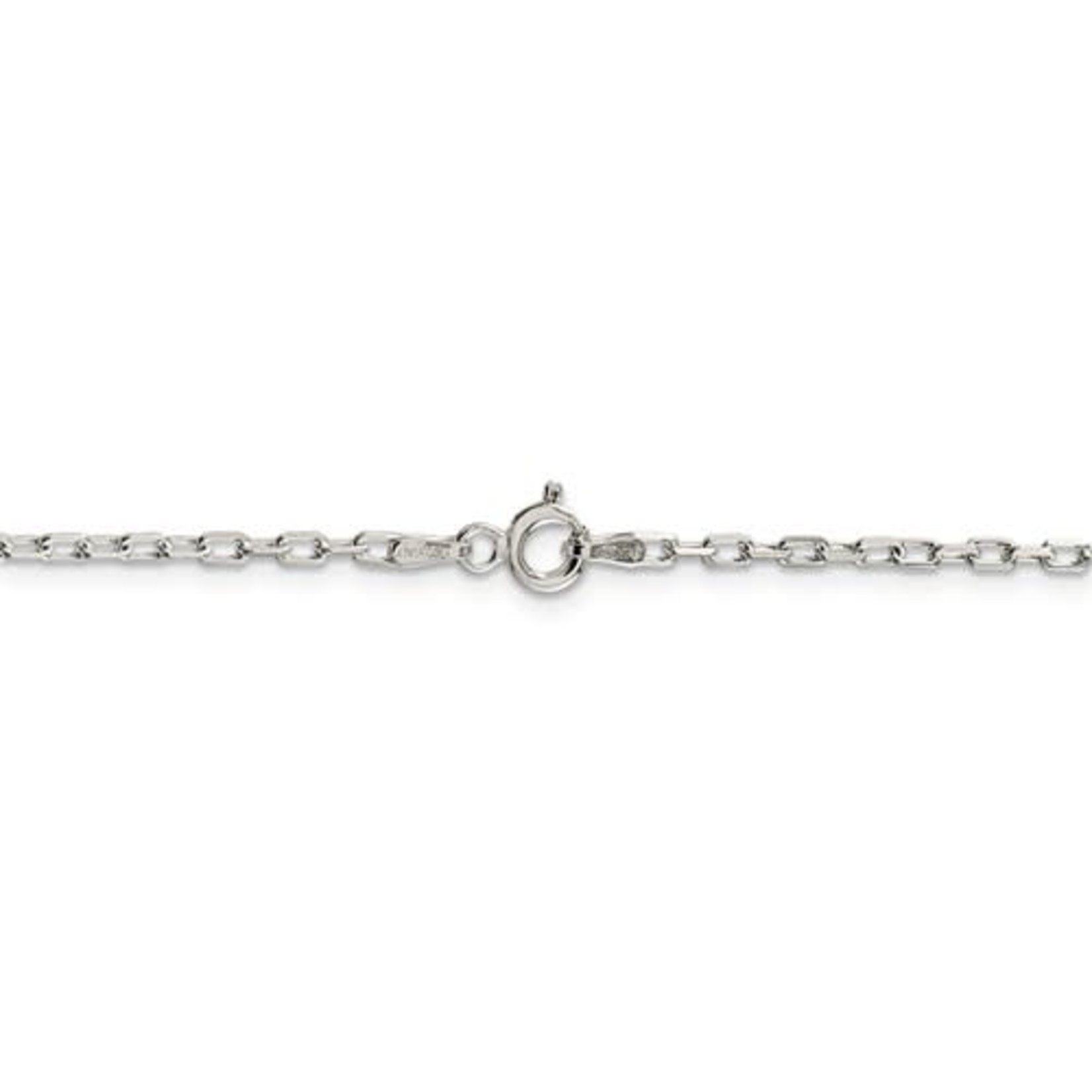 This Is Life Fancy Diamond-Cut  Cable Chain - Sterling Silver  18'