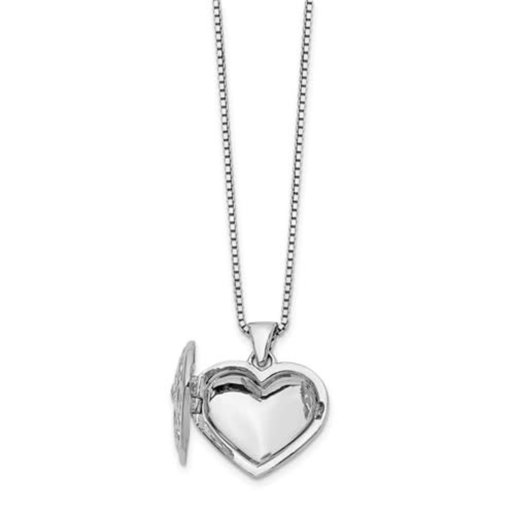 This Is Life Windows Of My Heart Locket With Diamond - Sterling Silver