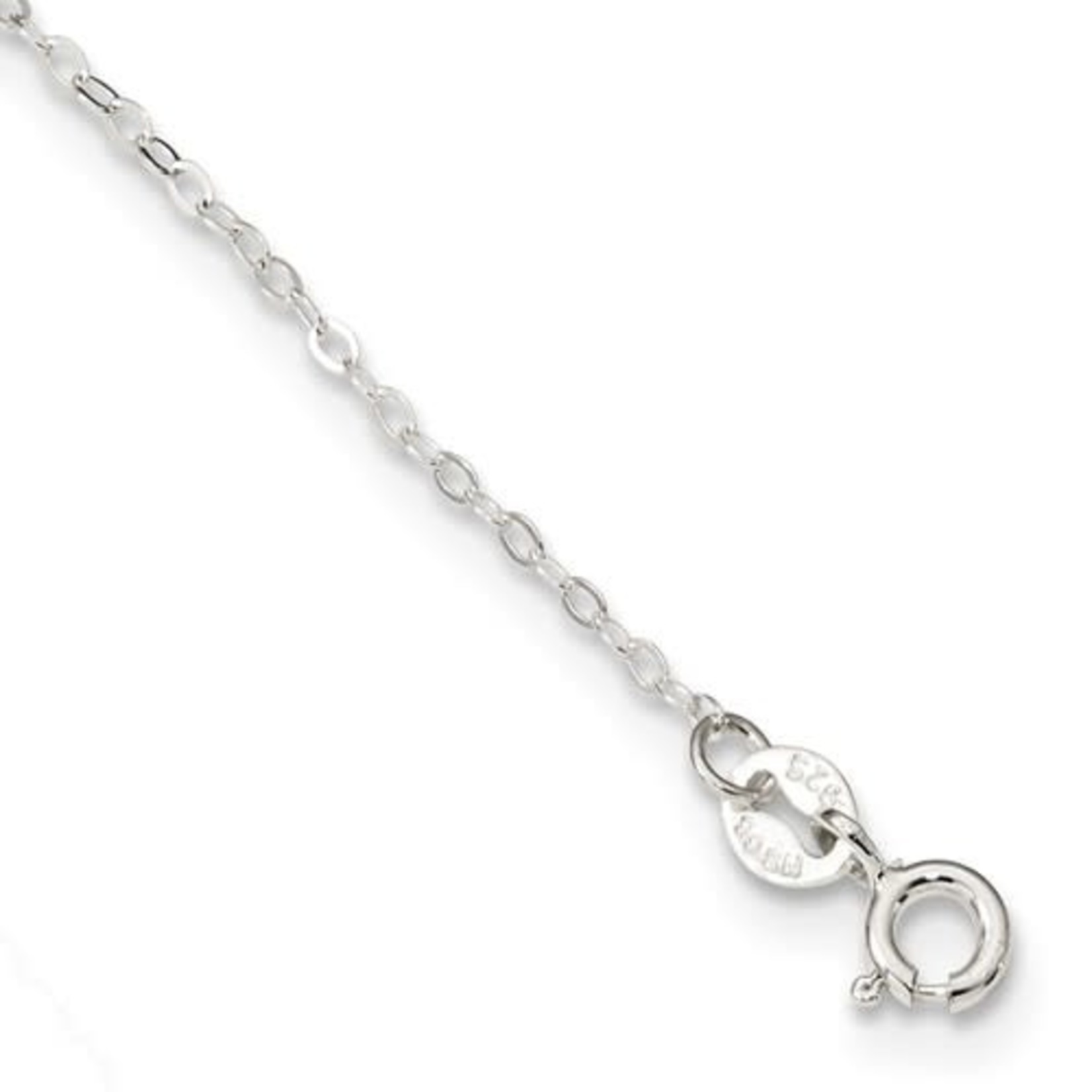 This Is Life Sterling Silver CZ 5 Station 17" Necklace