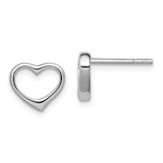 This Is Life Open Heart Sterling Silver Earrings
