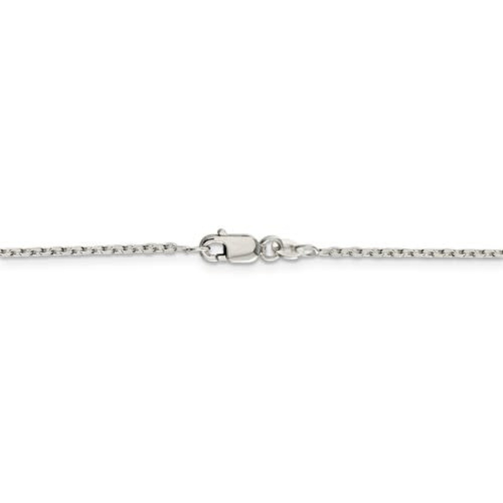 This Is Life Beveled Oval Cable Chain - Sterling Silver 18"