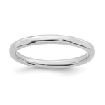 This Is Life Classic Polished Sterling Silver Stackable Ring
