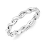 This Is Life Dream Weaver Sterling Silver Stackable Band - Size 6