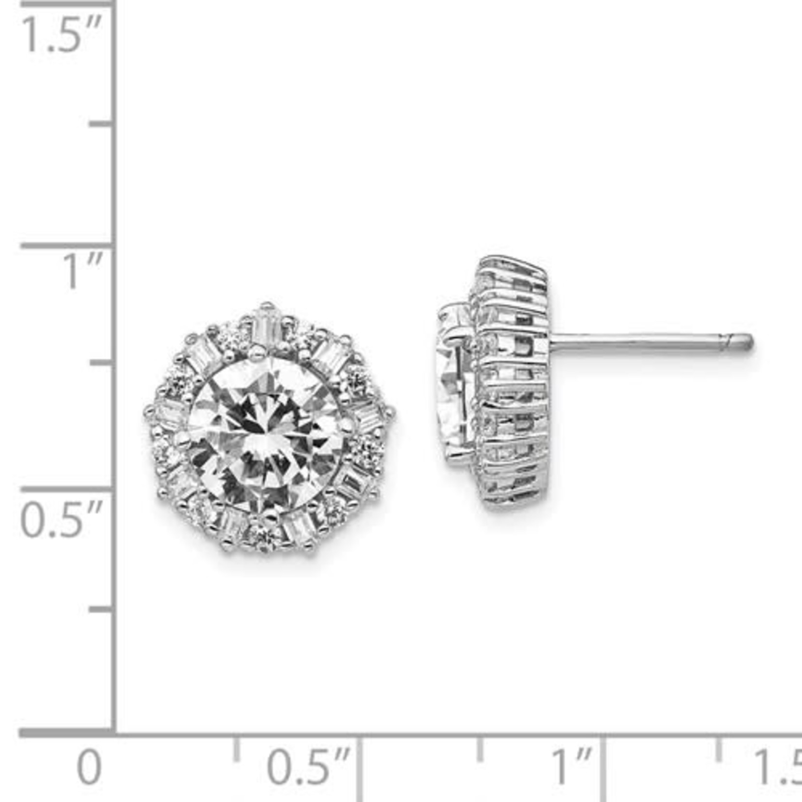 This Is Life Gorgeous to the Max CZ Sterling Silver Earrings