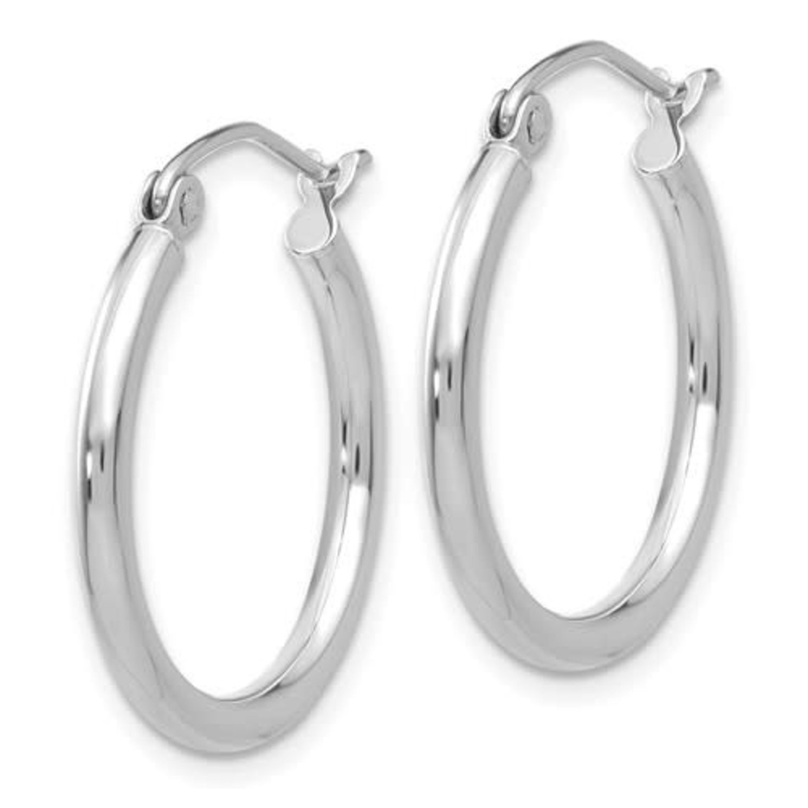 This Is Life Classic 2mm Hoop Earrings - 14ktw