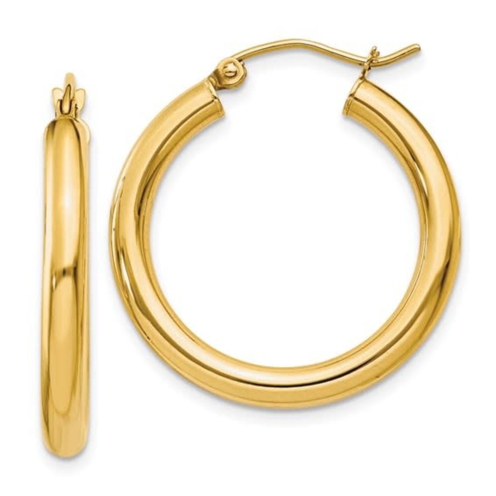 This Is Life Beautiful Hoop Earrings - 14 kty