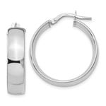 This Is Life Stove Pipe Curved 5.75mm Round Hoops - 10ktw