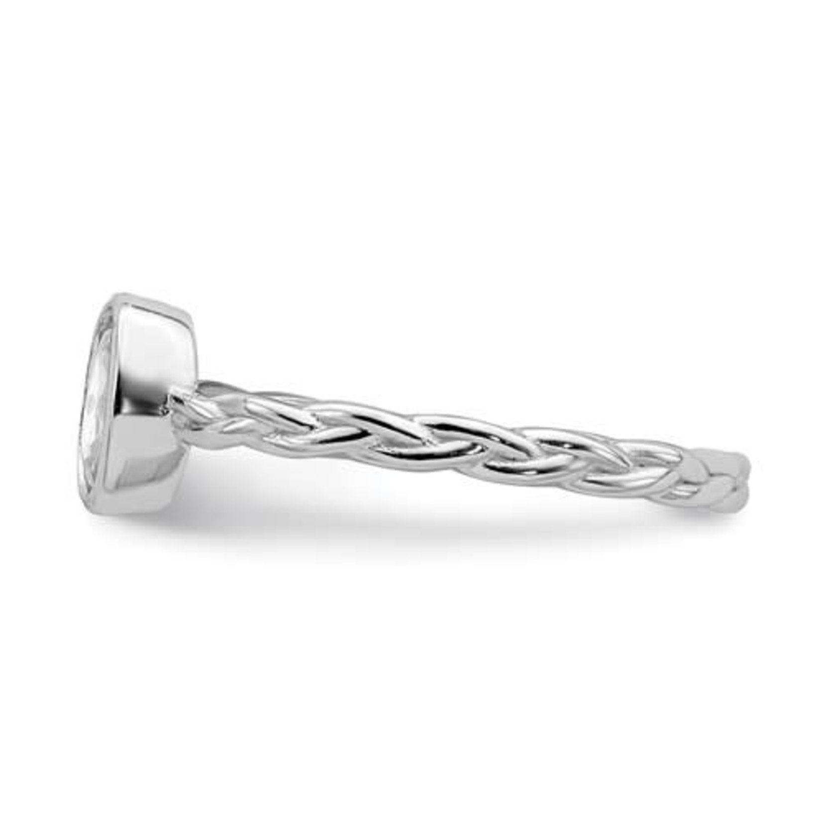 This Is Life Oval With A Twist Sterling Silver Ring