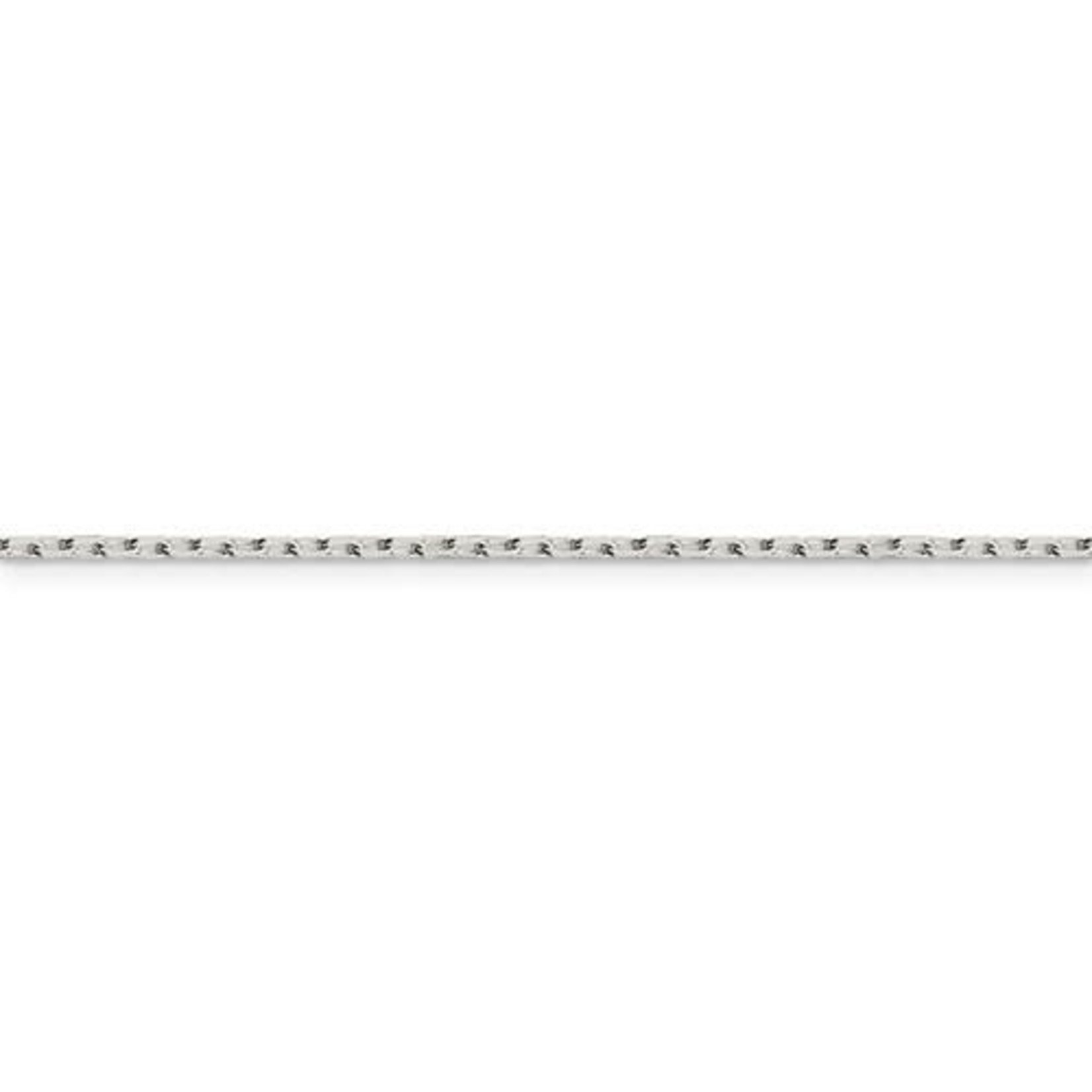 This Is Life Sterling Silver 1.65mm Diamond-cut Long Link Cable Chain