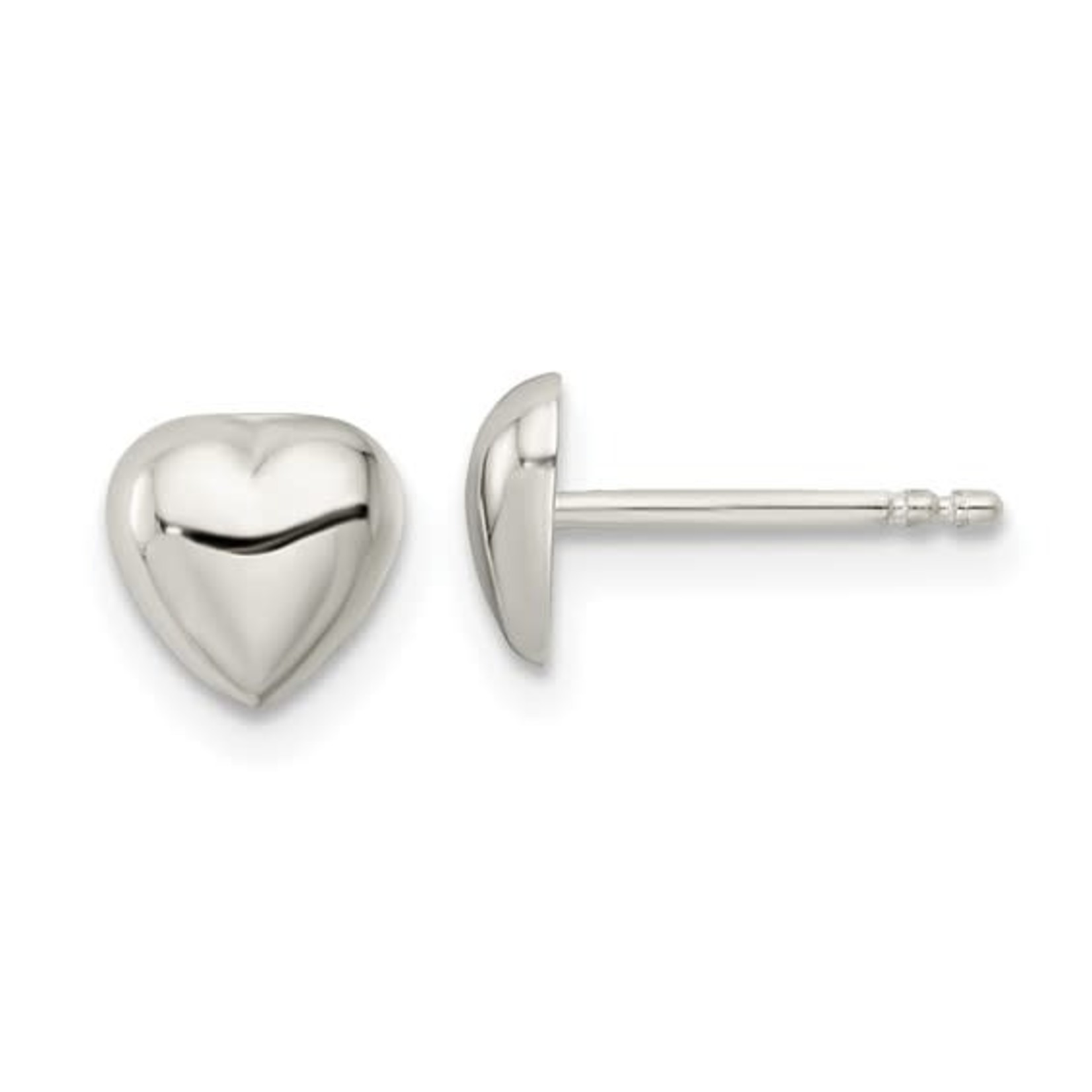 This Is Life Full Heart Sterling Silver Earrings