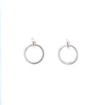 This Is Life Classic  Circle Dangle Earrings - Sterling Silver