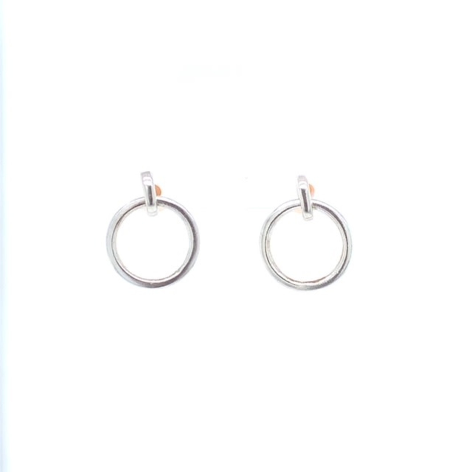 This Is Life Classic  Circle Dangle Earrings - Sterling Silver