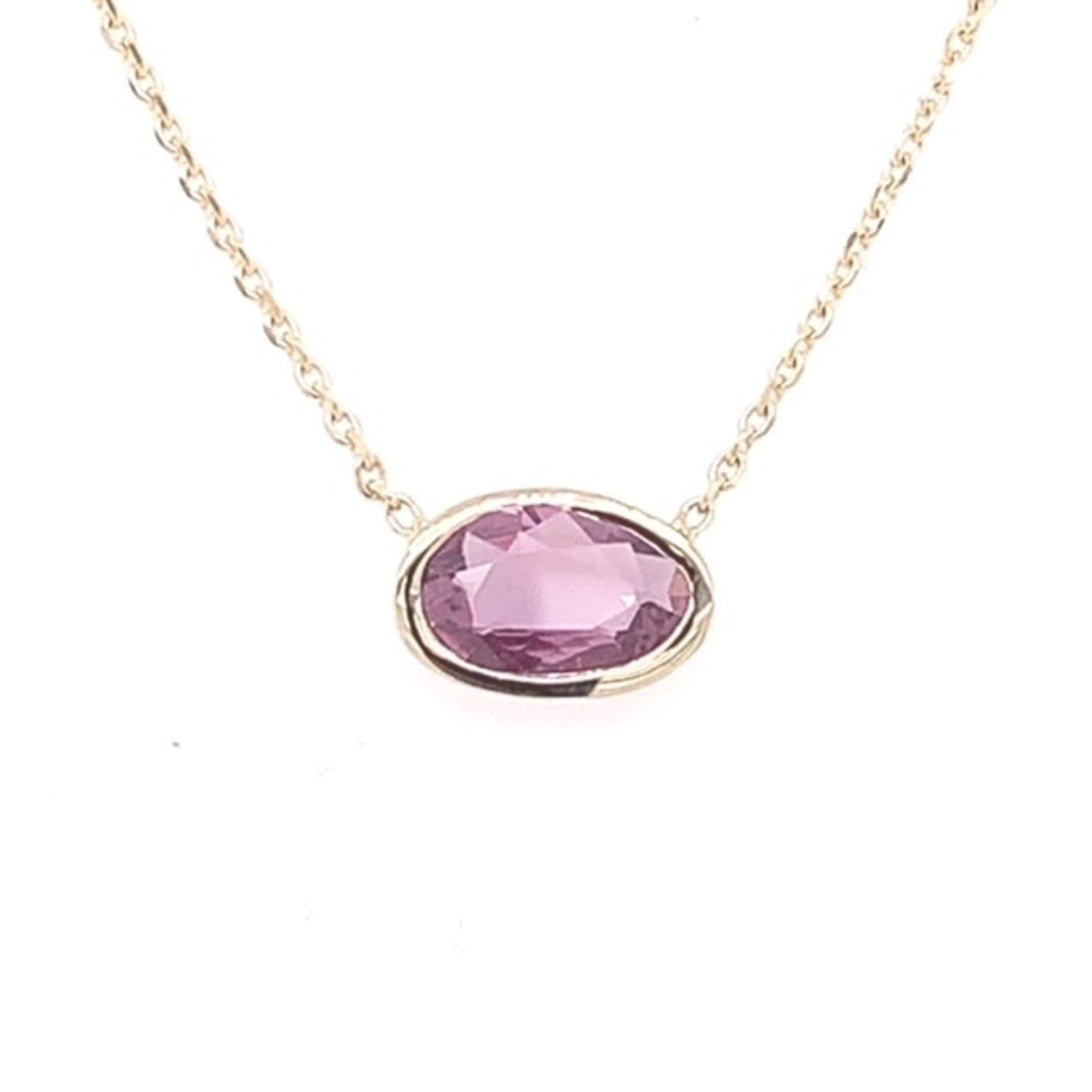 On The Edge Unique Beauty - Pink Sapphire - 14kty