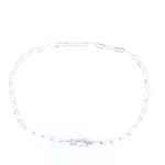 This Is Life Paper Link Large Bracelet - Sterling Silver 8"