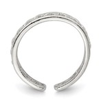This Is Life Sterling Silver Solid Toe Ring