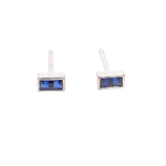 On The Edge Touch of Colour Earrings - Blue Sapphire