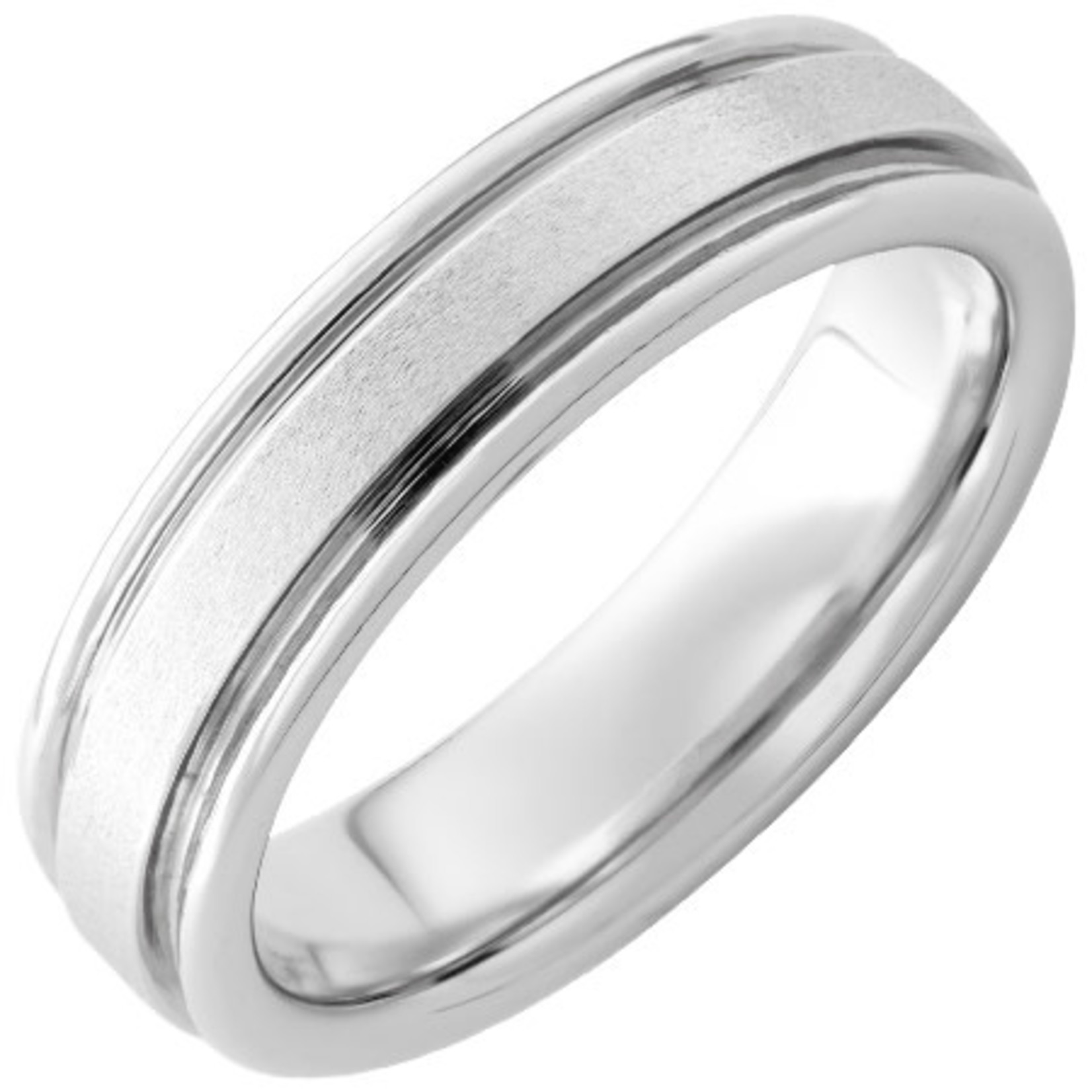 Serinium Wedding Bands Serinium® Rounded Edge Band with Stone Finish