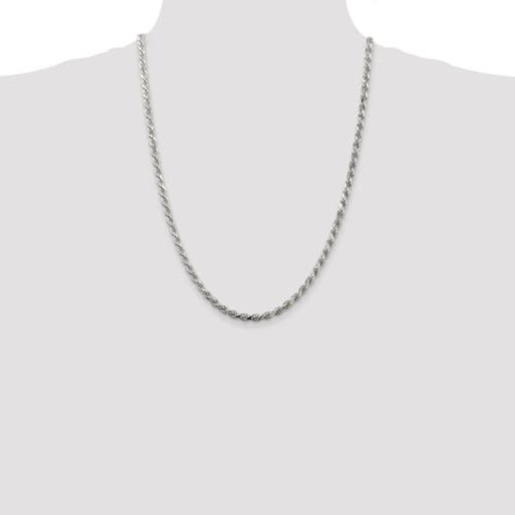 This Is Life Diamond Cut Rope Chain - Sterling Silver 4.25mm