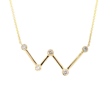 On The Edge Cassiopeia Diamond Necklace - 14kty