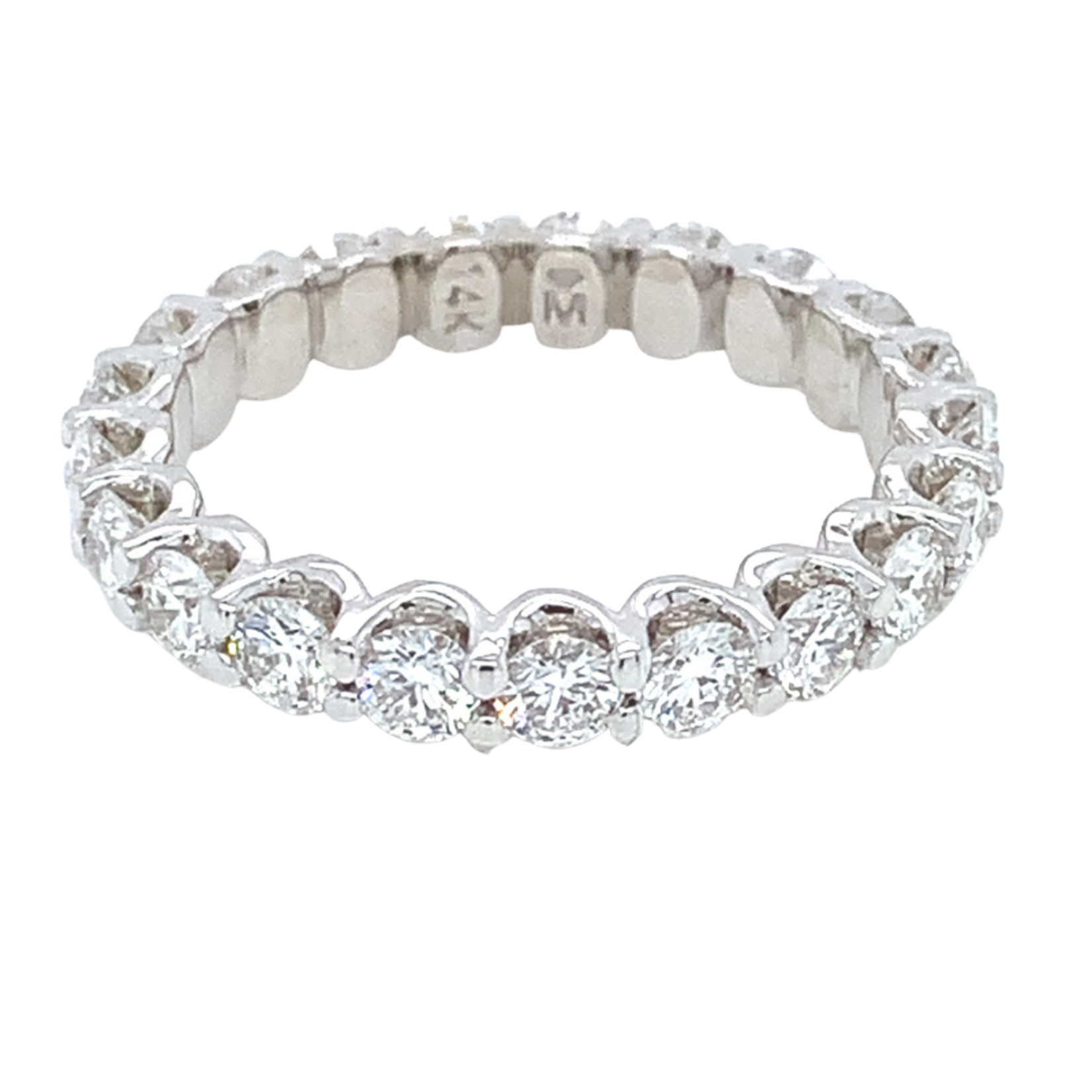 On The Edge Faith, Hope & Love Diamond Eternity Band - 2.10ctw 14ktw - 3 mm Lab Diamonds