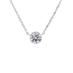 On The Edge Guiding Light Necklace -  0.50ct, 14ktw, Lab Diamond