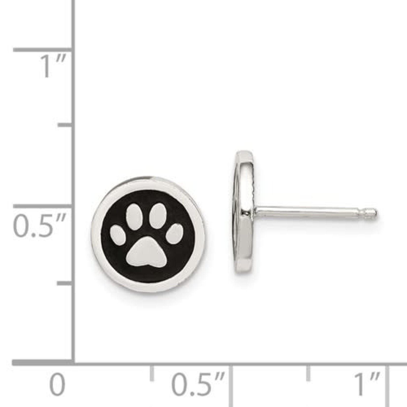 This Is Life Dog Paw Earrings