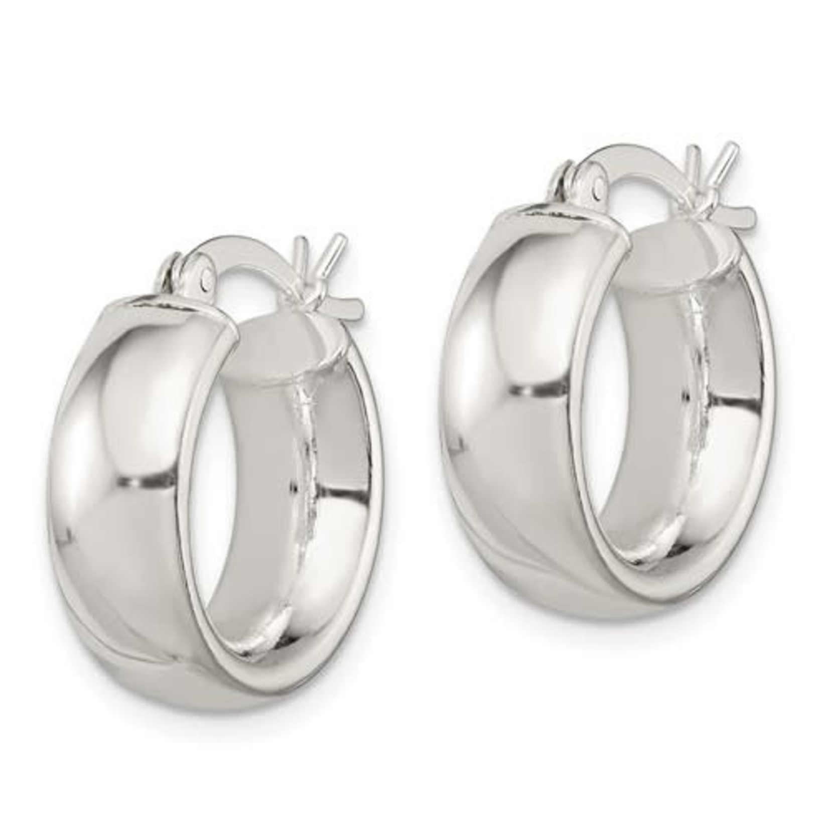 This Is Life Sterling Silver 6mm Round Hoop Earrings