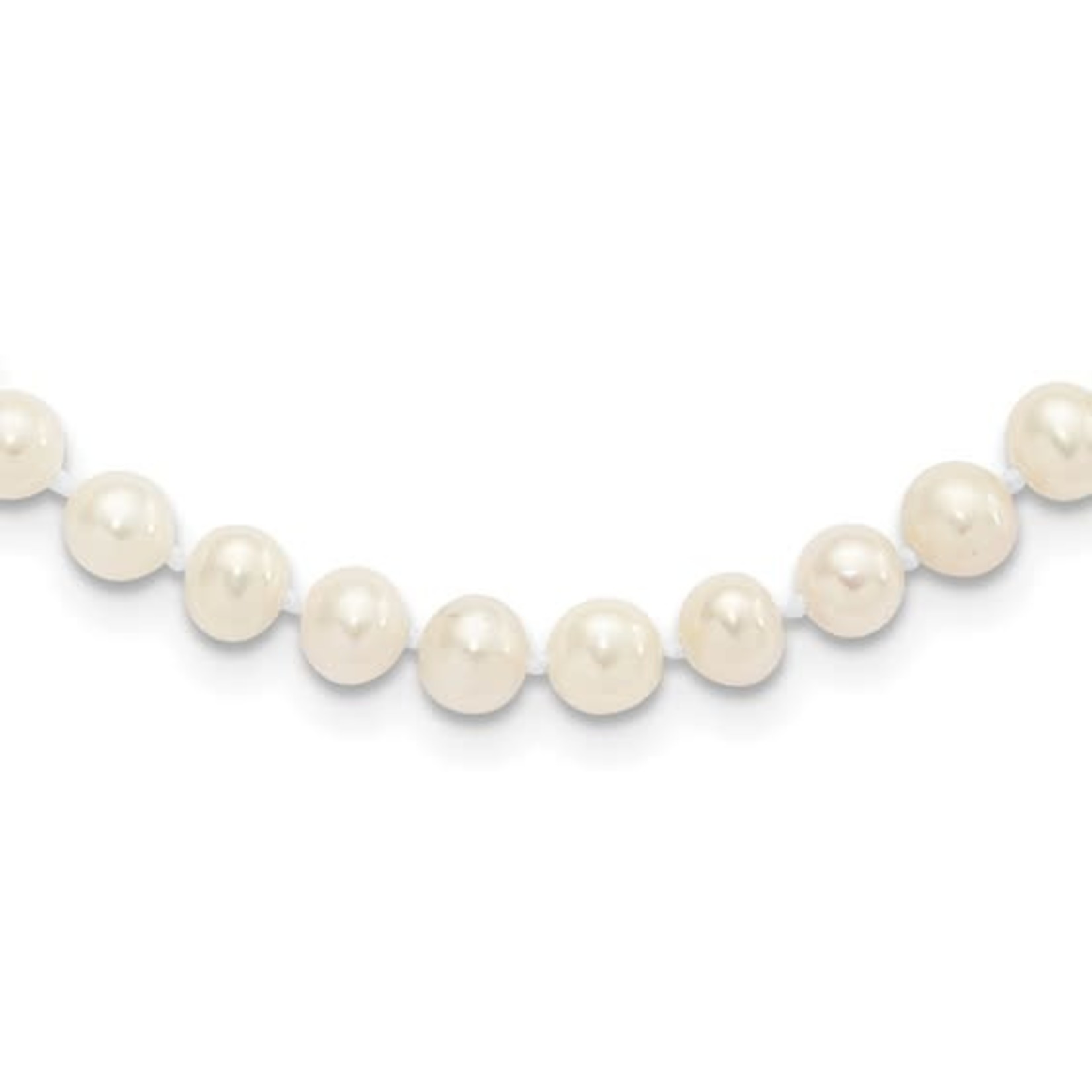 This Is Life White Freshwater Cultured Pearl Necklace - 18" - 5-6mm