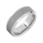 Serinium Wedding Bands Serinium® Beveled Ring with Sandblast Finish