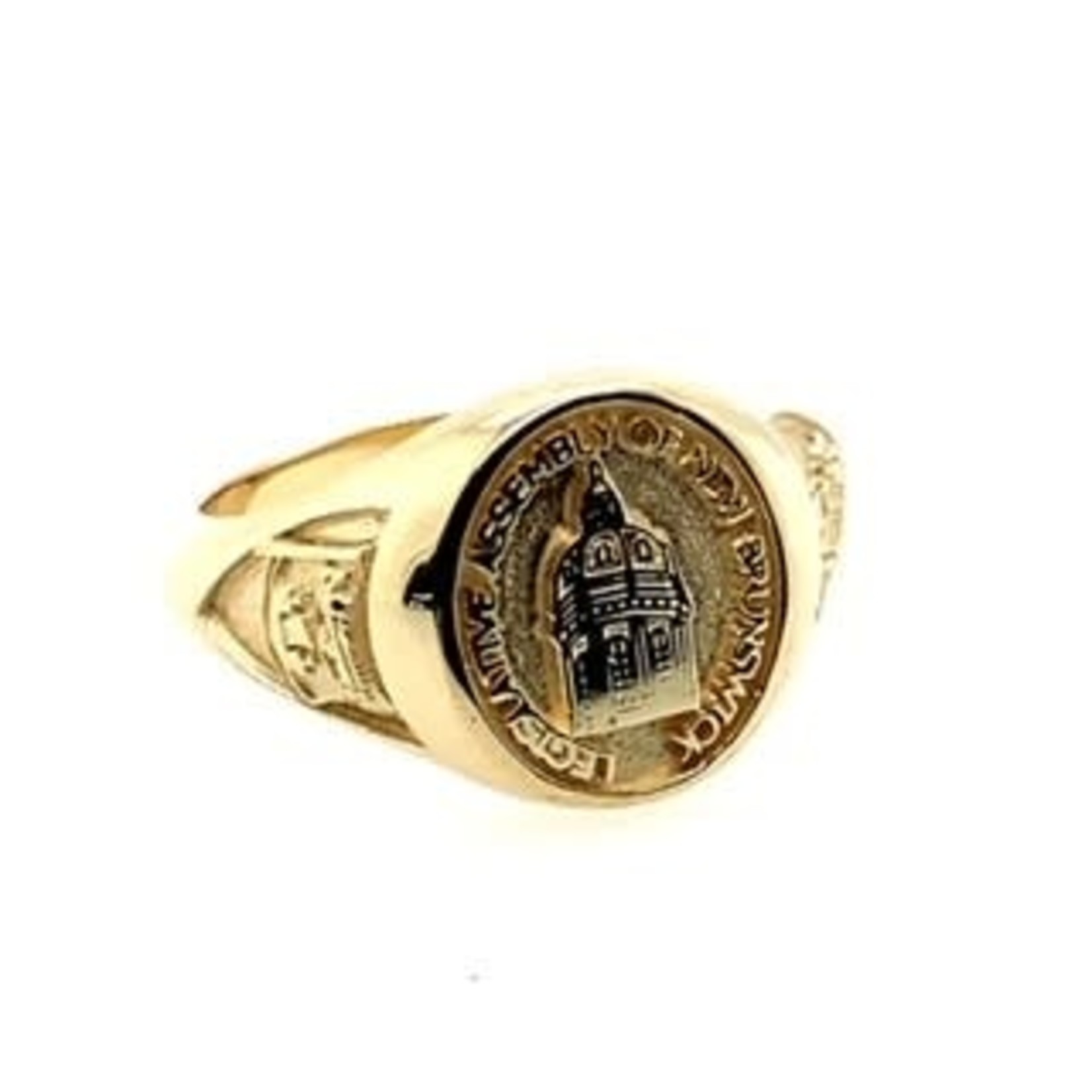 MJ Designs Legislative Assembly of New Brunswick Ring Large 10kt Yellow