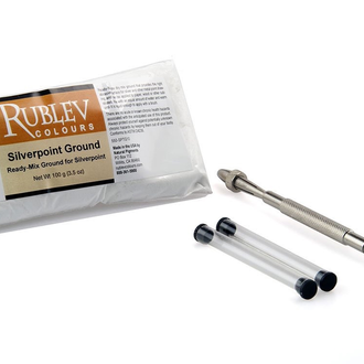 Natural Pigments Rublev Traditional Silverpoint Ground - Starter Kit