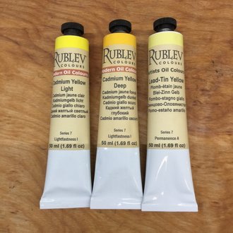 Rublev Colours Prussian Blue Oil Paint - High-Quality Artist Grade, Natural Pigments