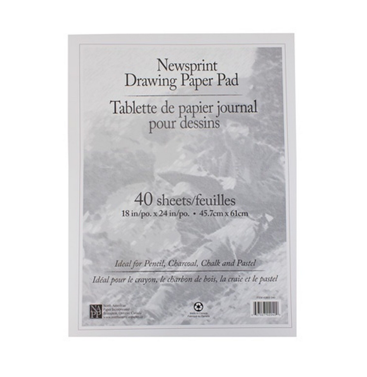 18x24 Newsprint Pad - 40 sheets | ARTiculations Art Supply