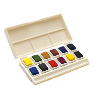 Lukas Lukas Studio Watercolour Plastic 12 Half Pan Set Lukas Lukas Studio Watercolour Plastic 12 Half Pan Set