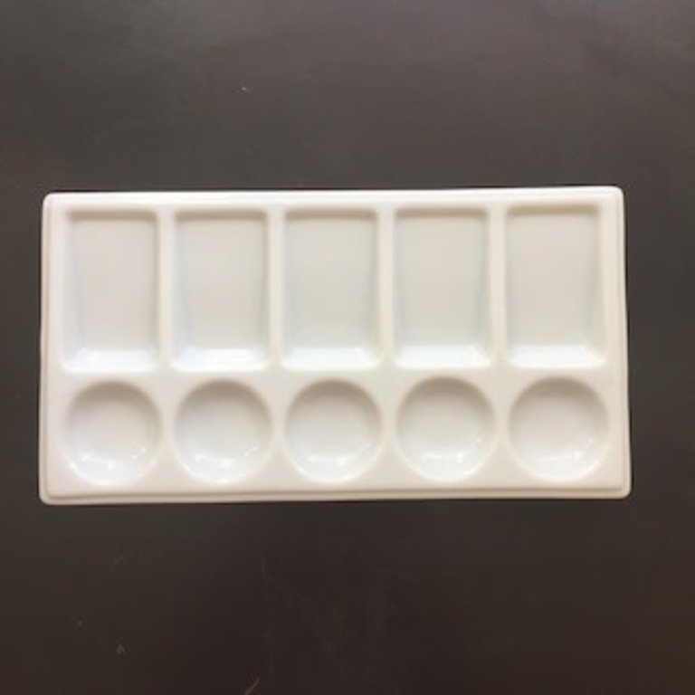 Jack Richeson & Co., Inc Ceramic Palette 5 wells and 5 slants