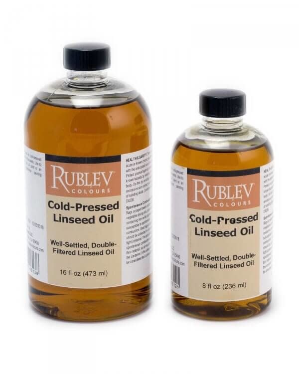 Rublev Colours Cold Pressed Linseed Oil 8 fl oz / 236 ml - ARTiculations